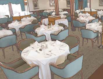 IMPECCABLE SMALL SHIP AMENITIES SERVICES World-Class Cuisine Complimentary Wine with Dinner Live Entertainment Complimentary Coffee/Tea