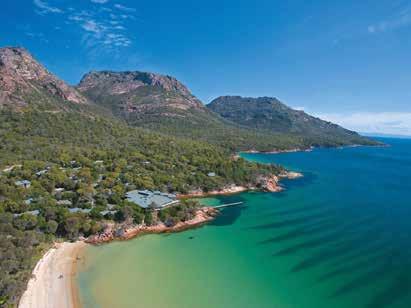 1 Framed by wild forest and cradled by a glimmering bay, Piermont is a sanctuary of understated luxury hidden in Tasmania s remote East Coast.