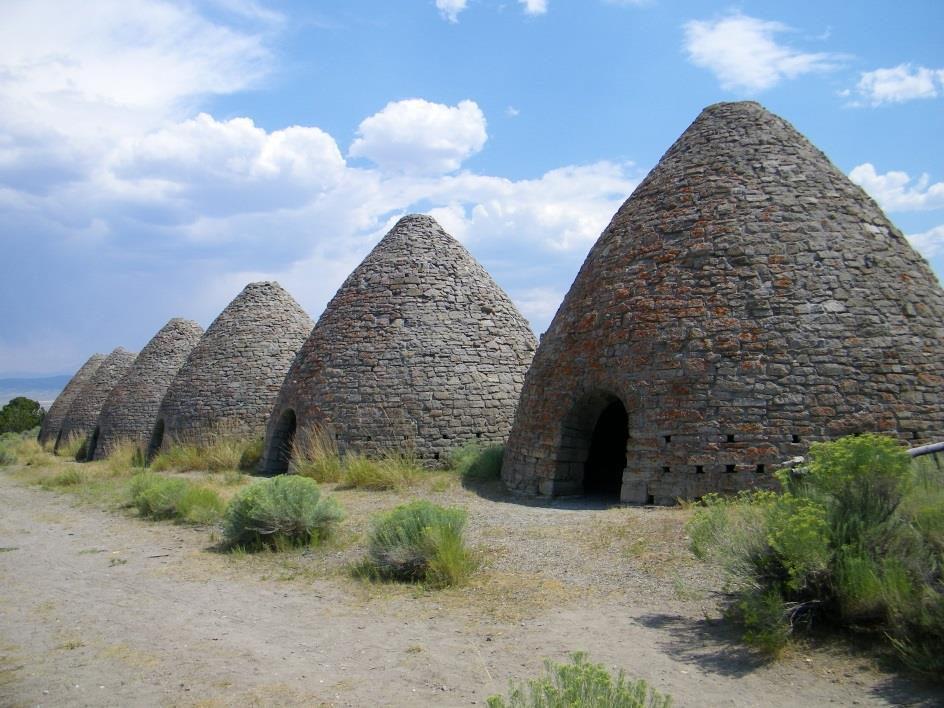 Ward Charcoal Ovens State Historical Park, just of Highway 50 southeast of Ely, preserves six ovens that were