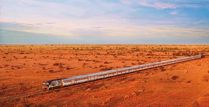 Enjoy TO THIS REMARKABLE TWO-NIGHT, THREE-DAY RAIL JOURNEY, TAKING YOU FROM ADELAIDE PERTH VIA COOK AND KALGOORLIE.