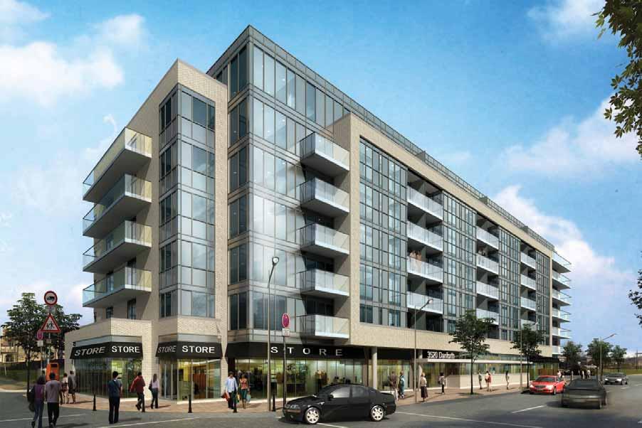 Terrace on Danforth, Concept Exterior Rendering CLOSE TO