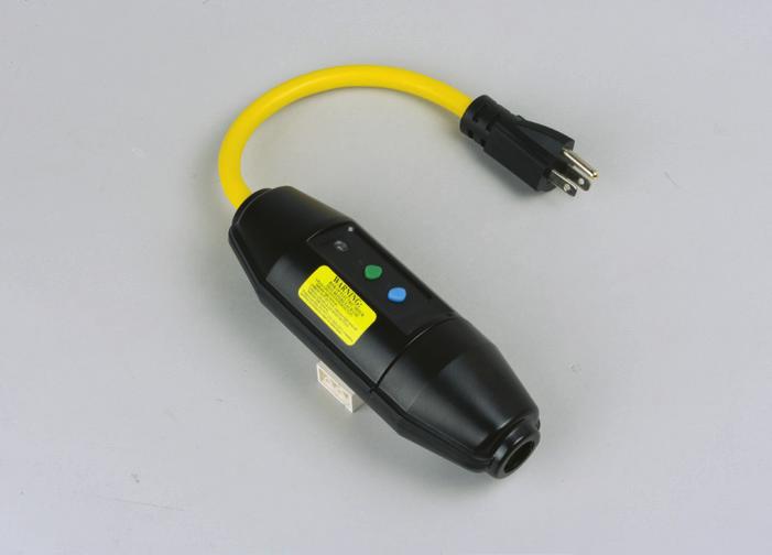 Tri-Tap Rating NEMA Plug Cord Cord A V/AC NEMA Type Style Length Gauge Catalog No.* 15 120 5-15 3R Single-Tap 2' (0.61m) 12/3 AWG GFP11M1P3 5-15 3R Tri-Tap 2' (0.