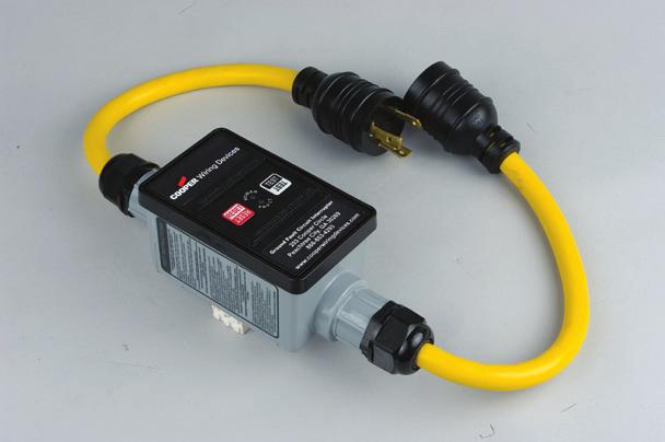 options available GFI13M1NN 30A Inline Series - Field Wireable, Single Phase Rating NEMA Connection Cord Cord A V/AC NEMA Type Style Length Gauge Catalog No.* 30 120 N/A 4X Flying leads 2' (0.