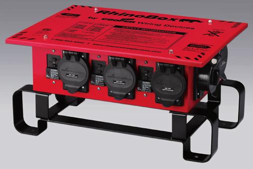 Temporary Power Centers with GFCI Protection 50A Input 20A, 30A, 50A Output 120/240 VAC (Max.