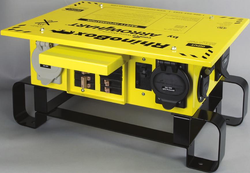 Temporary Power Solutions E-Series - Mission critical power when and where you need it RhinoBox heavy duty temporary power centers are designed to deliver safe and reliable temporary power in
