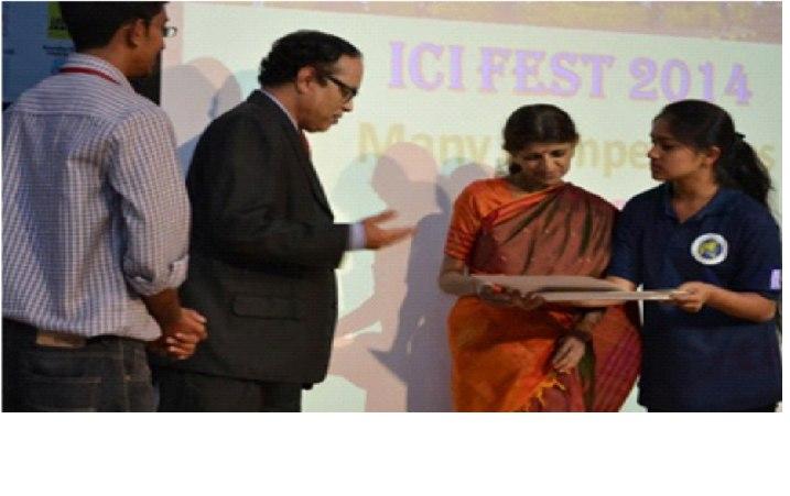 News from ICI Students Chapters Contd.. Prize Winners awarded by Dr.