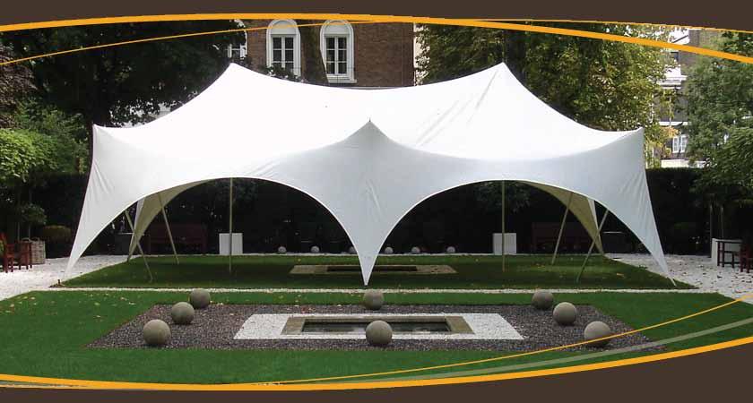 MARQUEE TENTS Specifications All our 9m x 12m Marquees come with side walls and are 100% waterproof. They can be joined and arranged in various formations for extra visual impact.