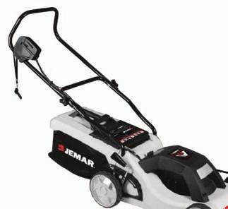 cordless lawn mower ELM420DC Powered by emission-free, 24-volt battery for efficient and quiet operation 420mm cutting width and a run time up to 45 minutes perfect for compact size garden 8-position