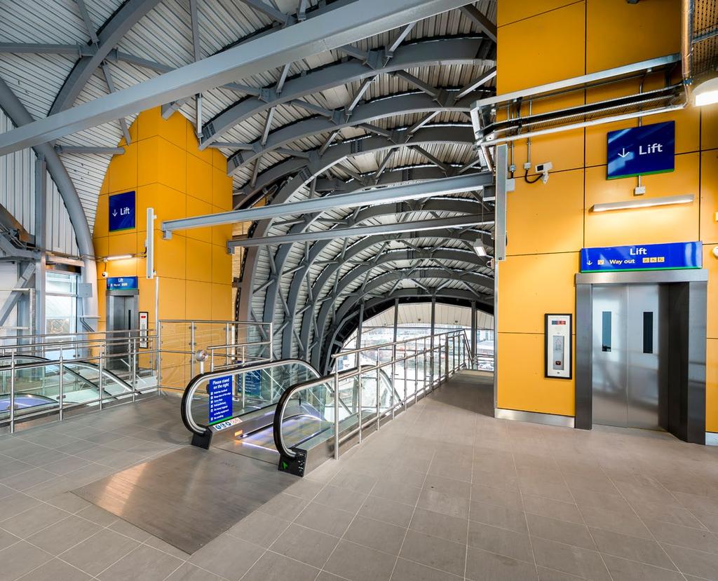 Now, up to 20% of the rail passengers benefit from it, all of them relying on stairs and Stannah s four escalators and two passenger lifts to bring Access for All (AfA), whatever their level of