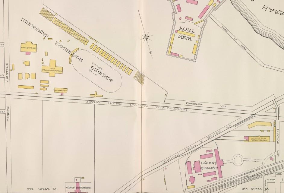2. Goad's Atlas, 1884: showing the area now known as Liberty Village prior to the subdivision of the tract.