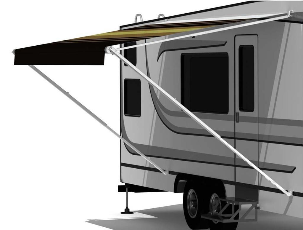 INSTALLATION MANUAL FIESTA & FIESTA HD PATIO AWNINGS MANUALLY OPERATED PATIO AWNING RV Read this manual before installing or using this product.
