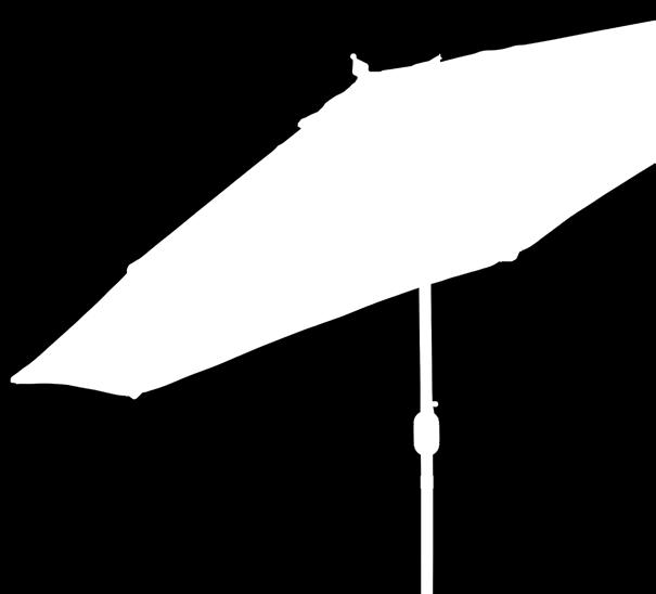 c. a. 9' Aqua Umbrella 1051/2" dia.