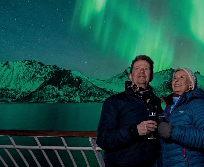 NOVEMBER MARCH Sailing with Hurtigruten during November to March will provide