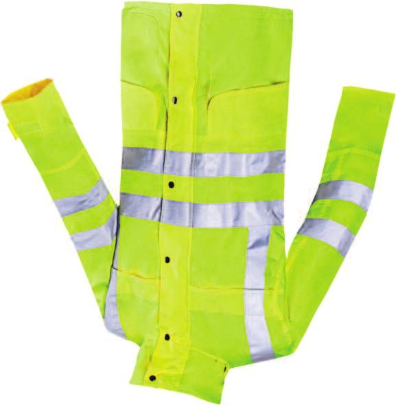 HI VIS RAINWEAR FOUL WEATHER PROTECTION SKOLLFIELD 209A HI VIS RAIN JACKET WITH DETACHABLE BODYWARMER Hi-vis rain jacket with detachable bodywarmer. Multifunctional 4 in 1 product.