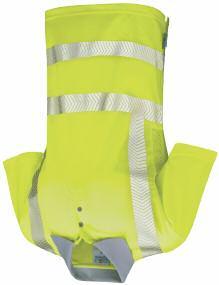 EN ISO 20471 Class 2 Yellow PPS16HV S - 6XL HI VIS SHORT SLEEVED T-SHIRT Polyester knitted fabric. 2 band & brace.