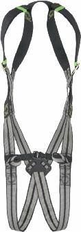 Fall arrest Fall arrest BODY HARNESS 2 ATTACHMENT POINTS FA10 103 00 Attachment elements 2 chest attachment textile loops and a dorsal attachment D-Ring for fall arrest.