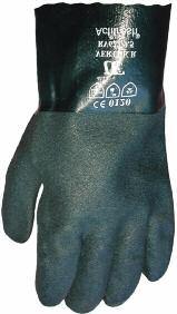 A flexible, soft glove that absorbs perspiration, for comfortable extended wear. Fully coated, with an extra coating over entire hand. Rough palm finish. Antibacterial and anti-odour treatment.