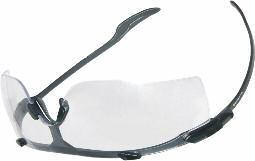 EYE PROTECTION EYE PROTECTION KISKA SAFETY SPECTACLE Ultra light one-piece polycarbonate glasses. Extra fine rimless frame and extra soft polycarbonate nose bridge. Suitable for long duration wear.
