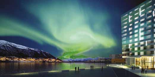 Tromsø and her surroundings Located at a latitude of 70 north, Tromsø is the largest city above the Arctic Circle in the Nordic countries and also the