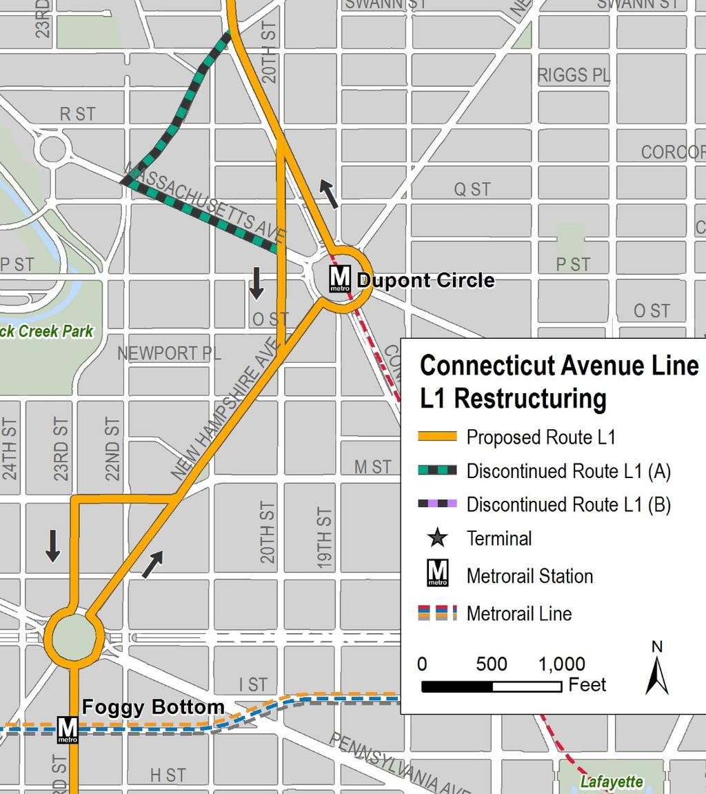 Connecticut Ave Line Proposal Change After analyzing results from the April/May Proposal Survey, WMATA devised this proposal package.