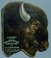 Estimate: - 0 Lot # 84 - Die Cut Book in the shape of a buffalo head, "Glimpses of the Pan-American Exposition by C.D. Arnold, Official Photographer".