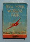 Estimate: 0-0 $ 4 Lot # 227 - Metal Jar lid lithographed in blue and orange picturing the Trylon and Perisphere with "New York world's Fair" written around the top edge and "1939" in the sky.