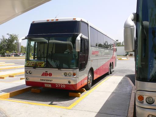 An ADO Bus from the Airport to Playa del Carmen After you get your luggage, proceed to exit door. Ignore all offers for transportation offered on your way to the door.