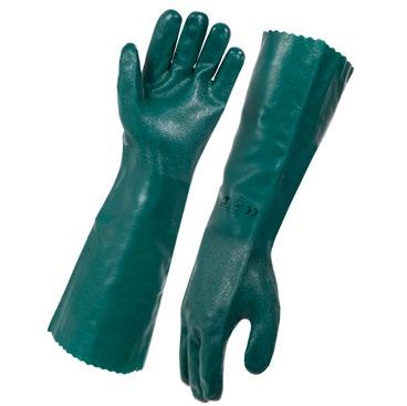 GRIZZLY GLOVE CODE: 480140 SIZE: 10 Vineyards and heavy duty applications. Grizzly glove. Black PVC glove. PVC chunks.