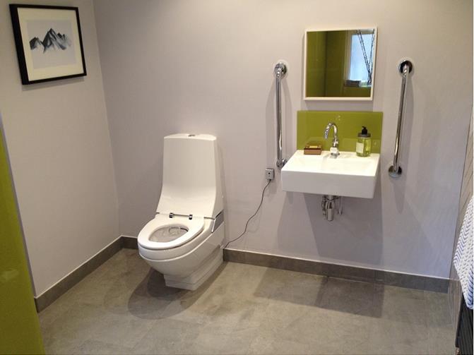 Compatibility With an estimated 50% of wash dry toilets provided under a DFG grant being used with a type of shower chair or assistive equipment, compatibility is essential.