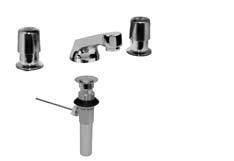 Encore 8 Widespread Faucet Series KN84, KN86 & KP86 8 Widespread with 5 Cast Spout and SANIGUARD 4 Wrist Blade Handles Valves No Pop-Up or Pop-Up Hole KN86-8105-CE4 Ceramic $264.