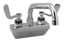 00 4 Wall Mount with 13 Double-Jointed Cast Spout and SANIGUARD Lever Handles Valves