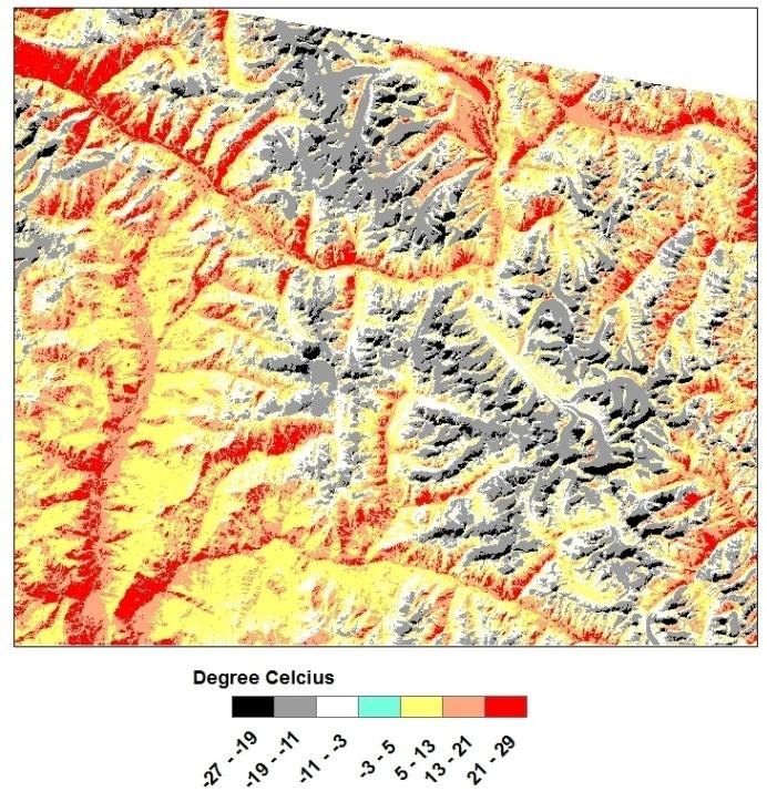 Remote Sensing of Mountain Glaciers and Related Hazards http://dx.doi.org/10.5772/61981 141 temperature is difficult in mountain terrains.