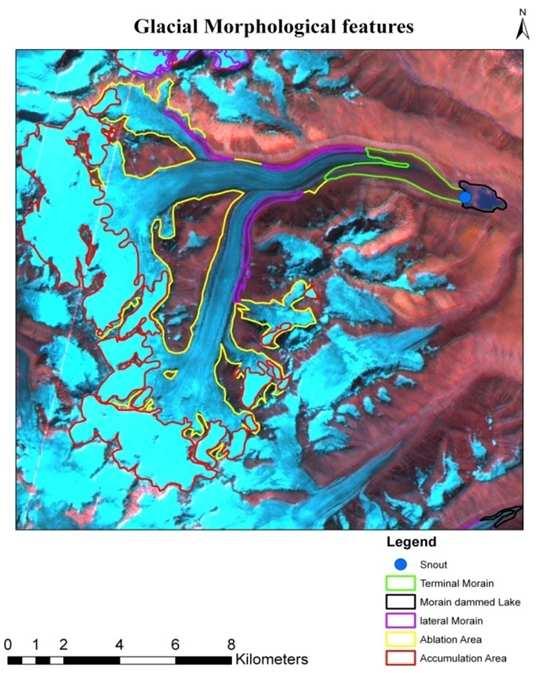 Remote Sensing of Mountain Glaciers and Related Hazards http://dx.doi.org/10.5772/61981 135 glacier ice has high reflectance in the blue (0.4 0.5 μm) and green (0.5 0.