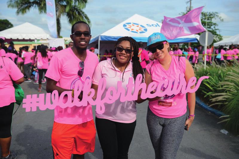 Sol Supports the Walk for the Cure in Barbados The Sol team in Barbados supported CIBC First Caribbean s Walk for the Cure, a breast cancer awareness 5K Walk and