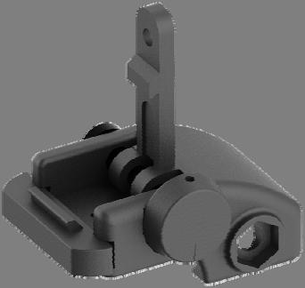 Compatible with MIL-spec height front AR sights Features a single