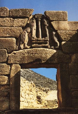 Mycenean Art and Architecture The Lion Gate: forced attackers into a narrow channel.