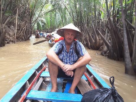Start at Tourist Boat Station (My Tho), cruising on Tien (Mekong) river and