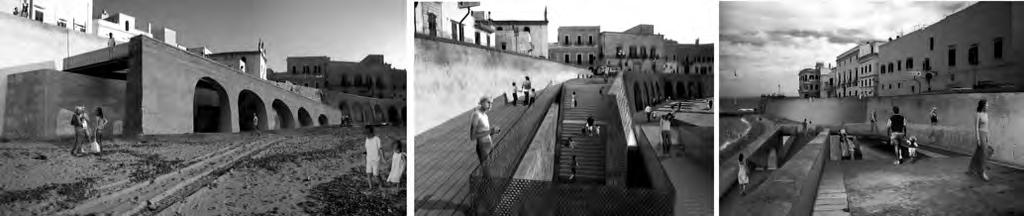 barrier down the sea Figure 4: Gallipoli old city, The renewed Purità ramp.