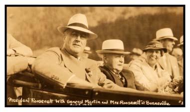 Presidential Visit to Oregon in 1934 Story behind the Show card Roosevelts in Oregon President Franklin Roosevelt and the first lady, Eleanor