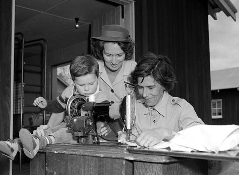 Six of the Pace children were photographed by the Mercury while the family settled in to the Brighton Army