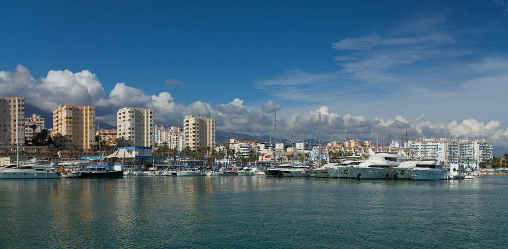 Seaport The Marina of Estepona, with 447 moorings, is the favorite place for those who seek leisure and entertainment in the evening and