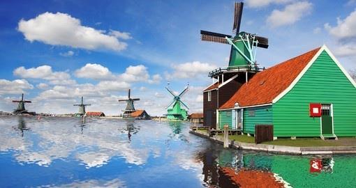 Highlights include: Amsterdam with its beautiful canals Rtterdam, the busiest prt in Eurpe Delft with its famus Delfware factries Guda cheese Windmills f Kinderdijk Schnhven the silver city Histrical