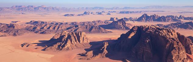 The Wadi Rum desert Also known as The Valley of the Moon, this is a stupendous, timeless place, virtually untouched by humanity and its destructive forces.