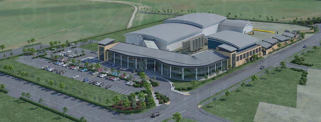200,000 sq ft already committed for global headquarters building.