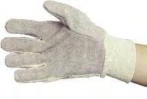 grip cotton drill gloves, 5x pairs of disposable latex gloves, 1x pair of rubber knee
