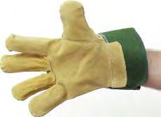 80 Split Leather Riggers Leather palms, fleece lined with protection on finger tips and knuckles.