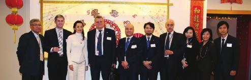 From left: Alex Chau, Vladimir Mokeev, Manager in HK of SU, Jenny Lam, Sokolov Alexander, Station Manager in HK of SU, Alex Chiu,