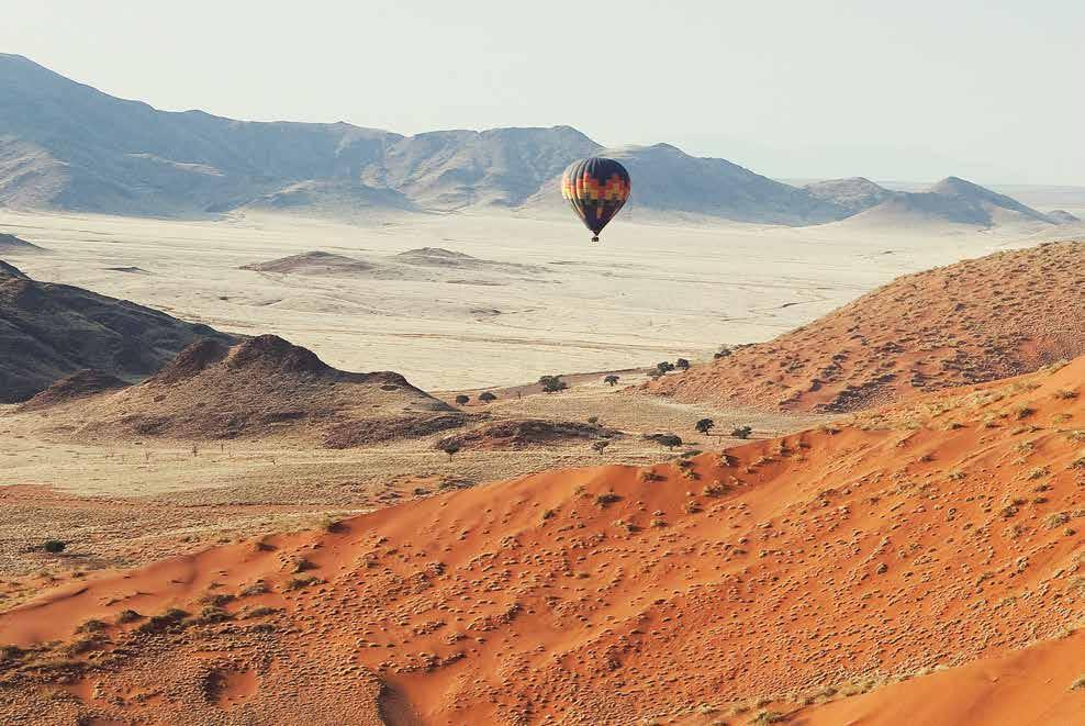 SOSSUSVLEI CAMPS Early morning hot air