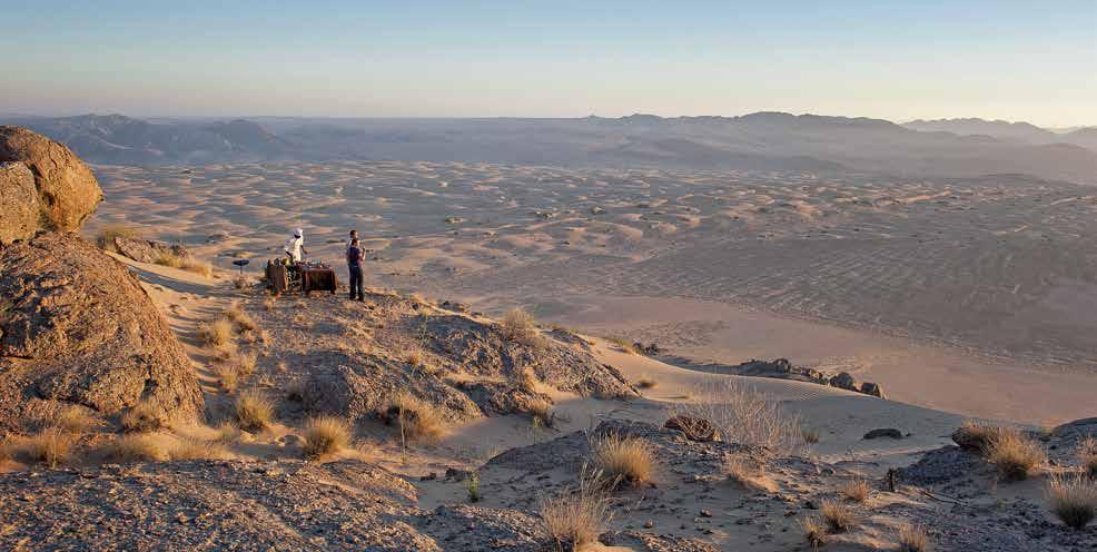 SKELETON COAST / NAMIB DESERT CAMPS Serra Cafema Serra Cafema is set on the banks of the perennial Kunene River, the only permanent source of water in the region and a surprising oasis in an