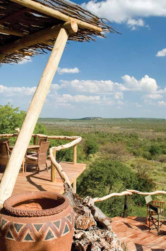 Ongava Lodge A beautiful vantage point looking out over the plains of Africa. The well-established Ongava Lodge is situated on a rocky ridge of the Ondundozonanandana Mountain Range.